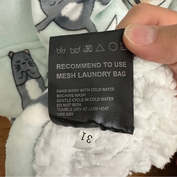 THREE POODLE Wearable Blanket Hoodie Oversized Sherpa Sweatshirt Blanket sizes - Picture 5 of 7